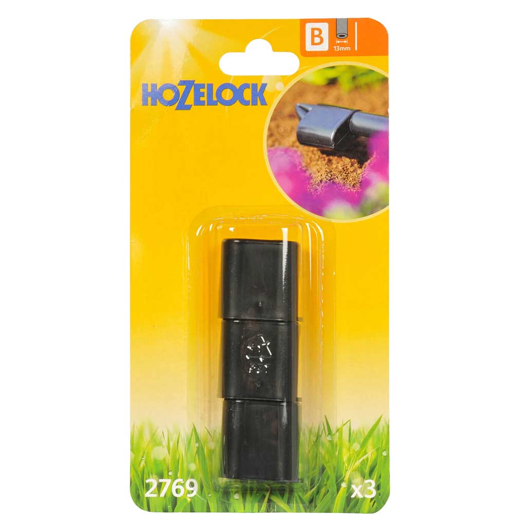 Hozelock End Plug Pack of 3 for 13mm Auto Watering System