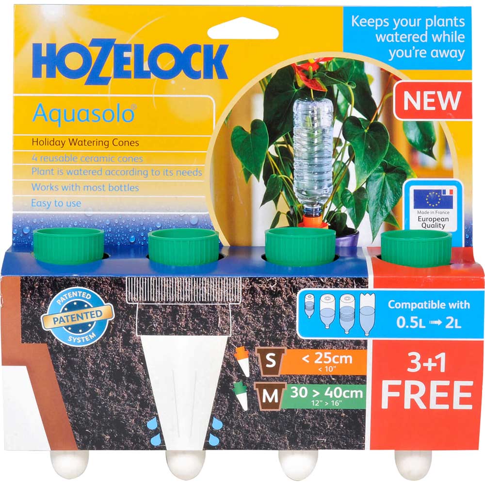 Hozelock Aquasolo Slow Watering Cone for Pots up to 16 400mm Pack of 4