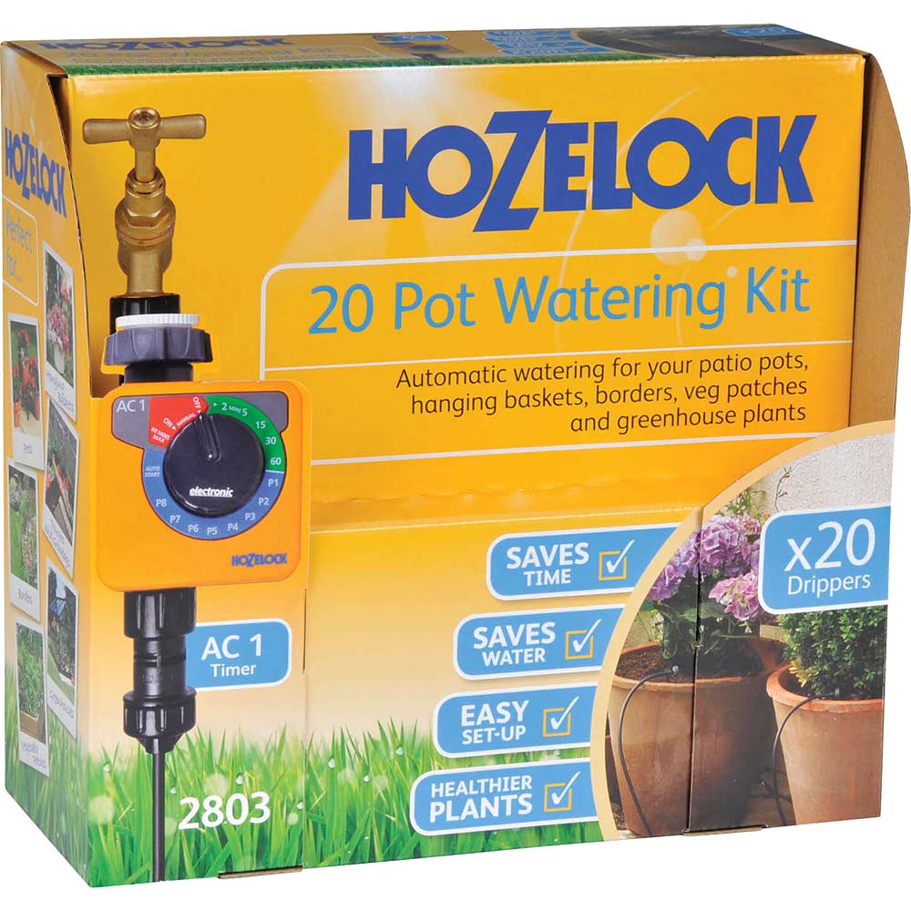 Hozelock 20 Pot Auto Watering System Kit with Digital Water Timer
