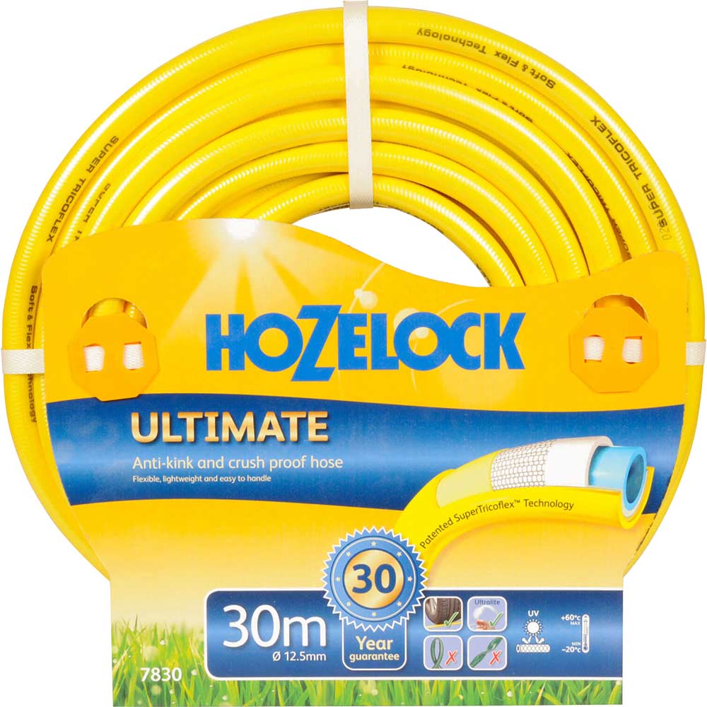 Hozelock 30 Metre Ultimate AntiKink and AntiTwist Hose Pipe 125mm 12
