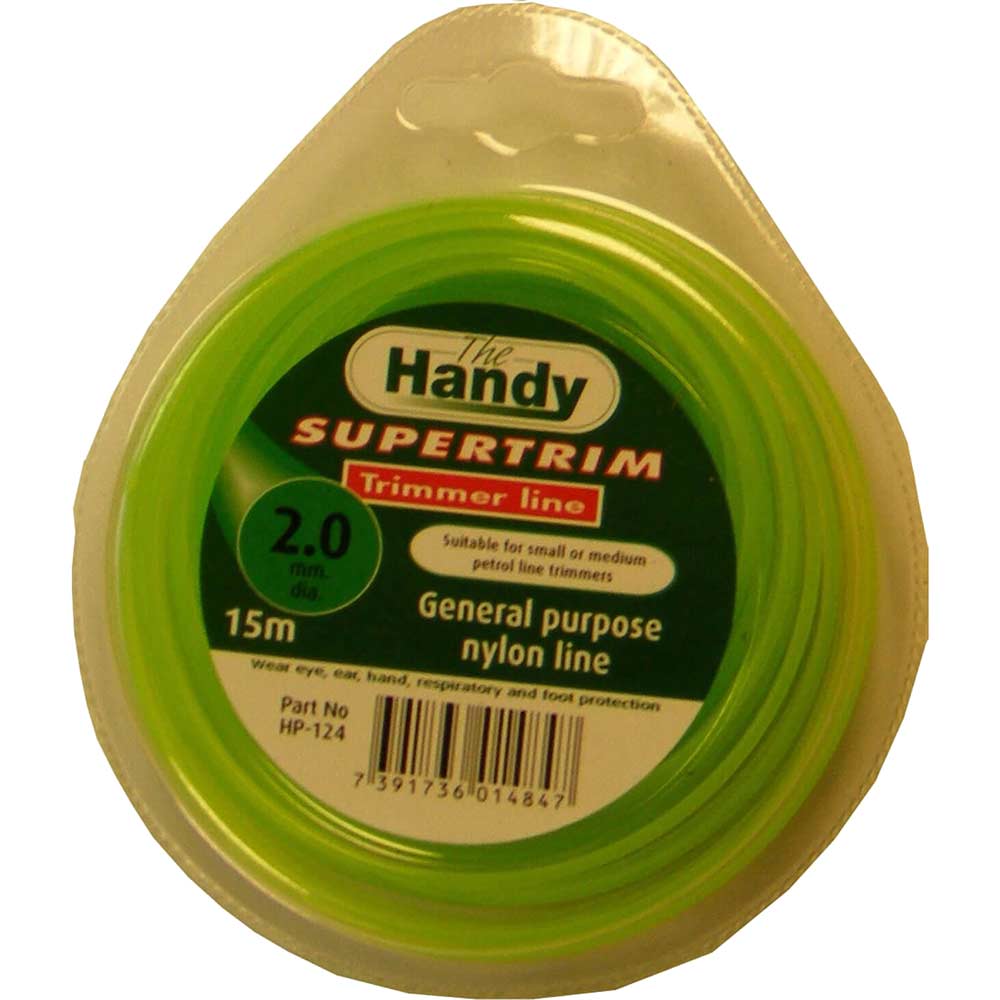 Handy Replacement Standard Nylon Line 2mm x 15 Metre for Grass Trimmers
