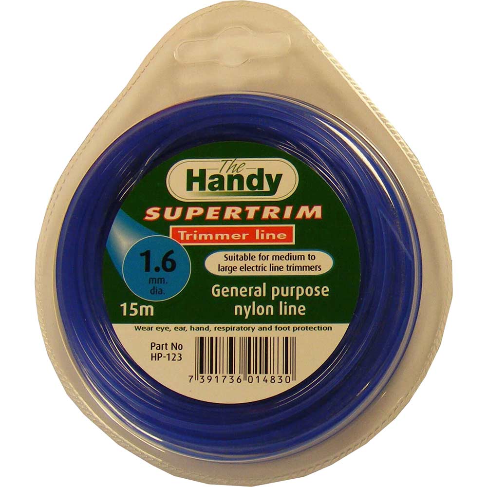 Handy Replacement Standard Nylon Line 16mm x 15 Metre for Grass Trimmers