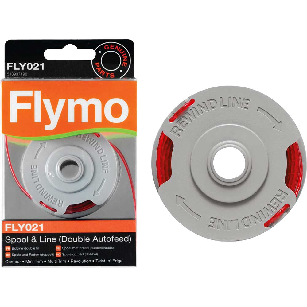Flymo FLY021 Replacement Spool and Line for Double Line Autofeed Grass Trimmers