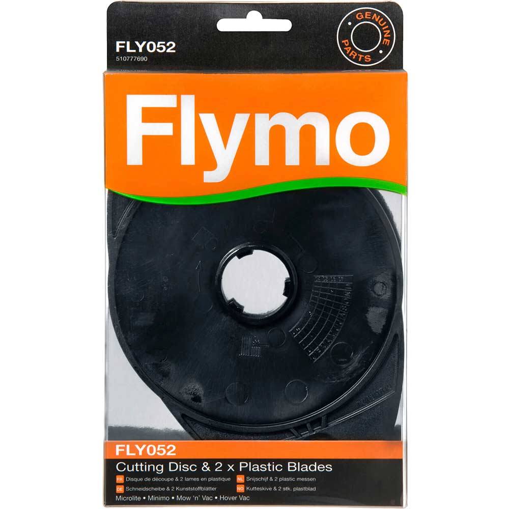 Flymo FLY052 Replacement Cutting Disc with 2 Blades for Microlite Mow n Vac and Hovervac Lawnmowers