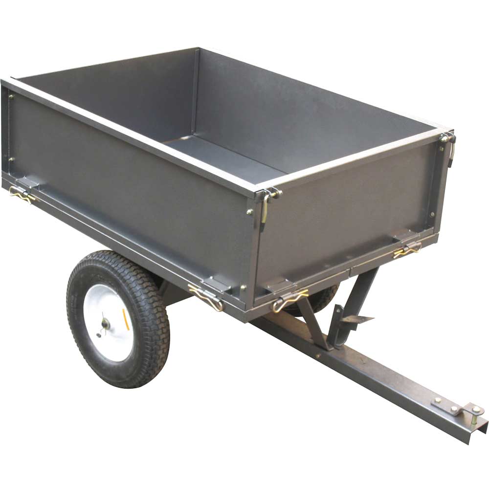 Handy GT500A Steel Garden Towable Dump Cart 227kg Capacity