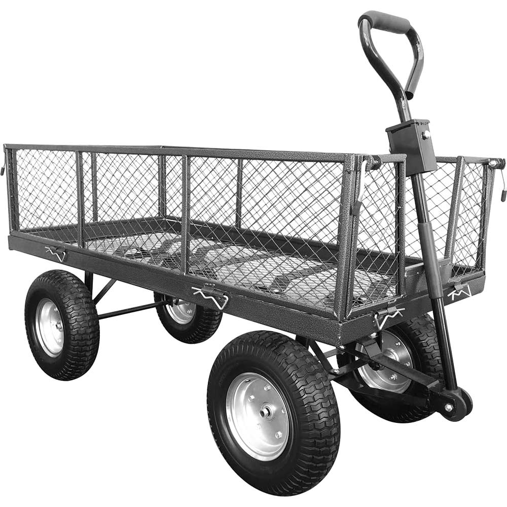 Handy LGT Large Steel Garden Trolley with Punctureless Wheels 350kg Capacity
