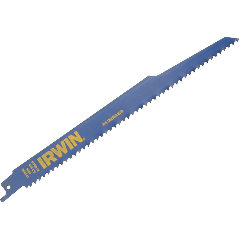Irwin Sabre Saw Blade 225mm for Wood and Nails Pack of 2
