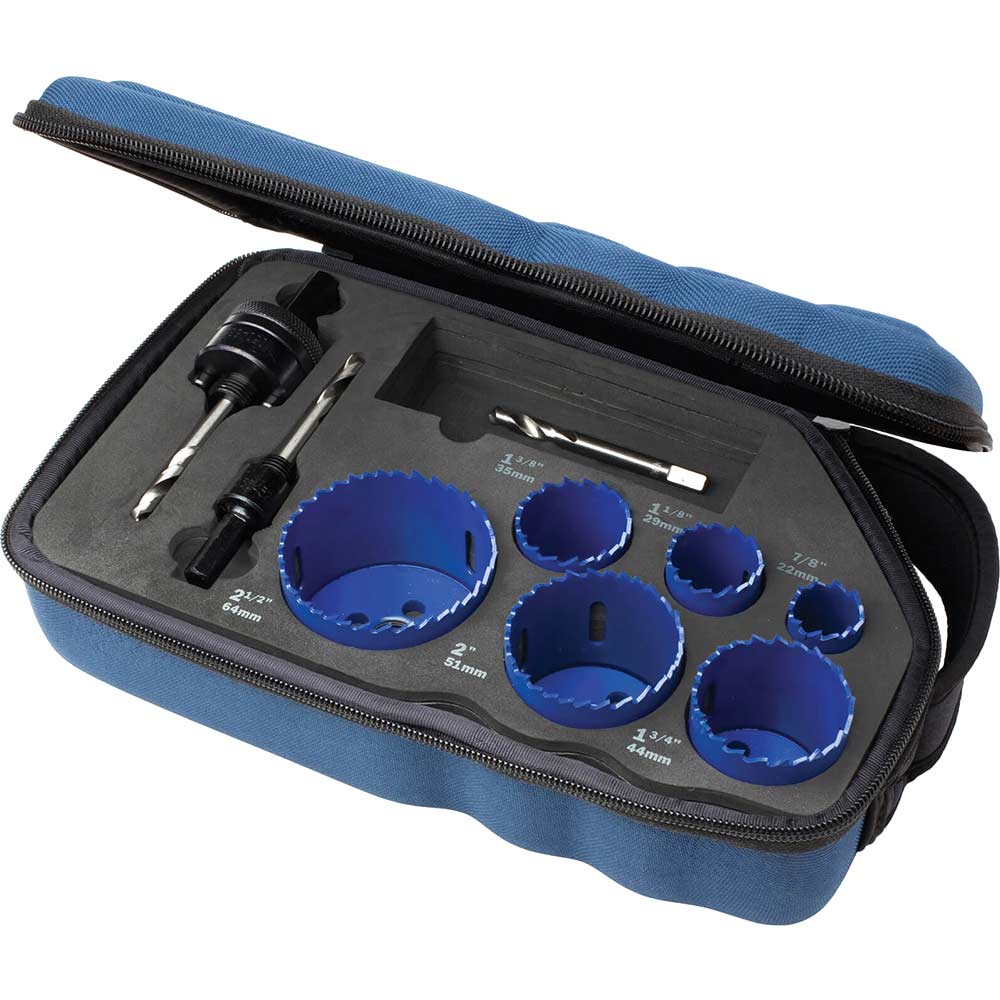 Irwin 9 Piece Bi Metal Hole Saw Kit