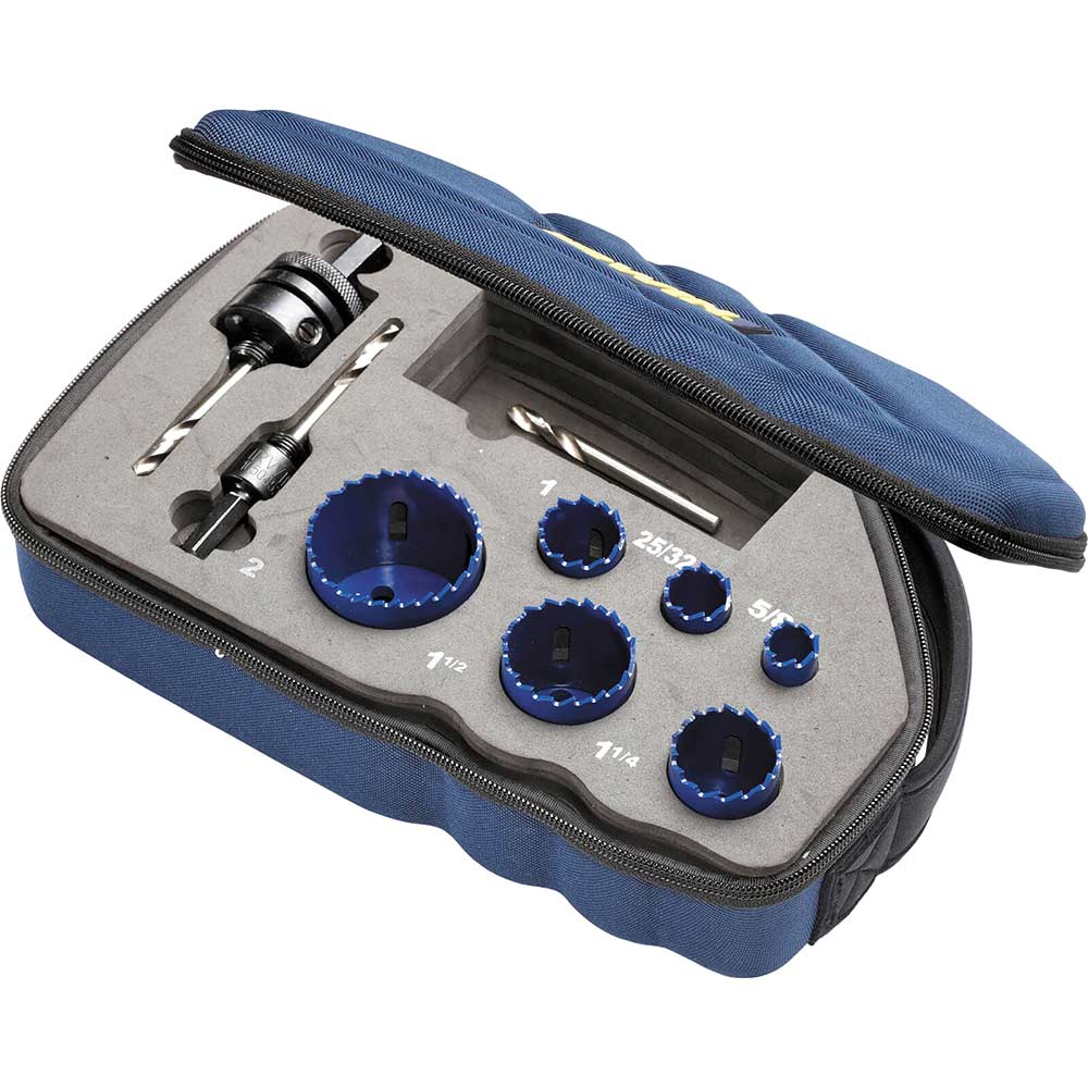 Irwin 9 Piece Bi Metal Hole Saw Kit 58 2