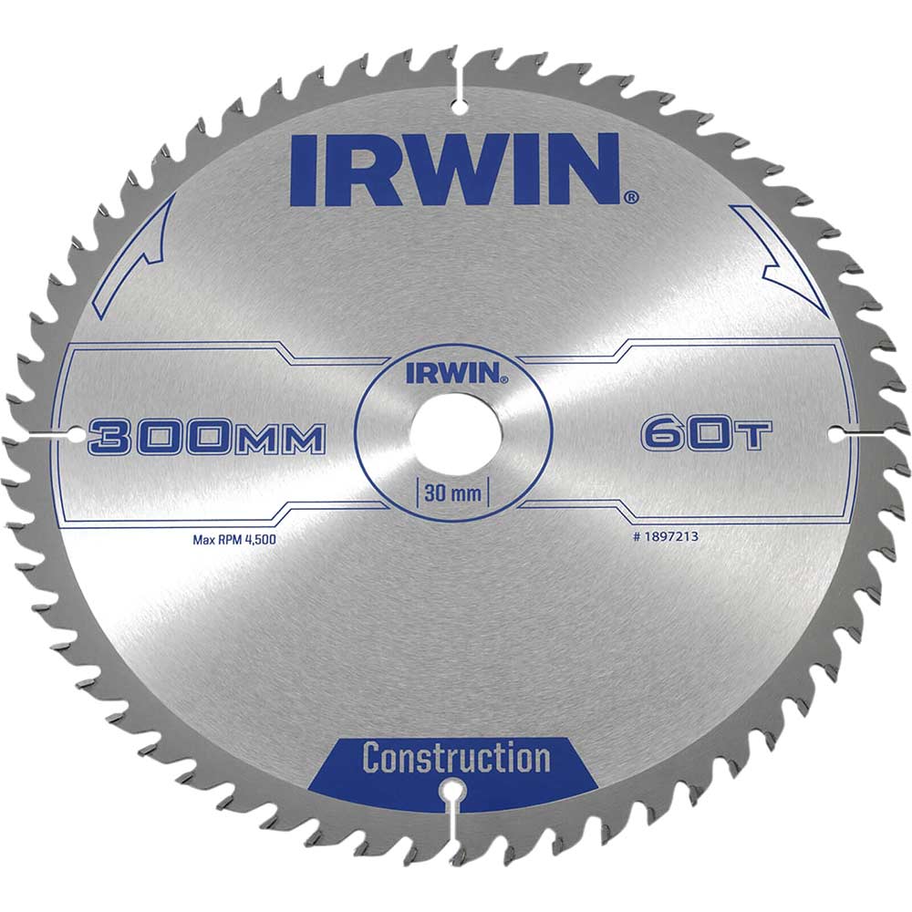Irwin ATB Circular Saw Blade 300mm x 30mm Bore 60 Teeth