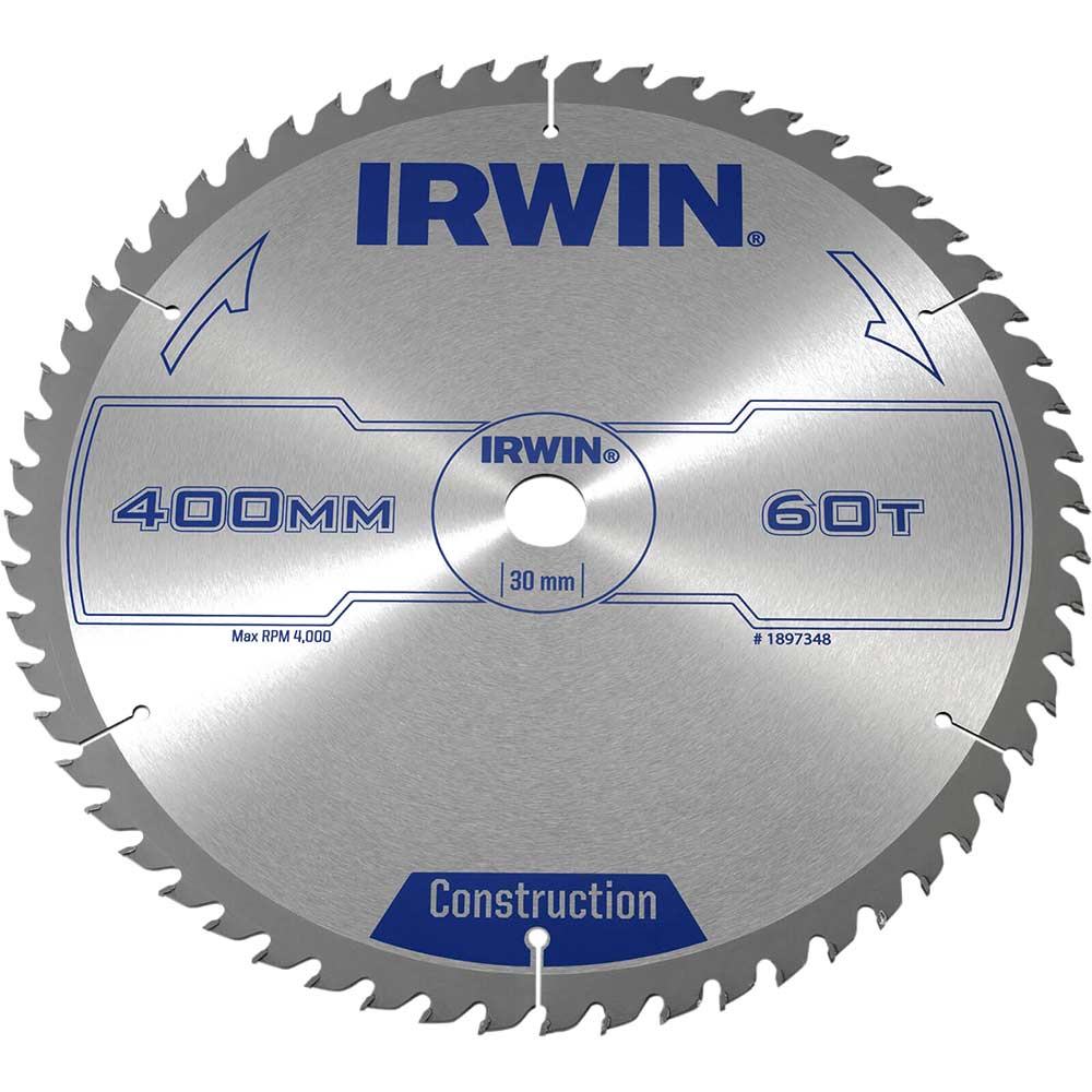 Irwin ATB Circular Saw Blade 400mm x 30mm Bore 60 Teeth