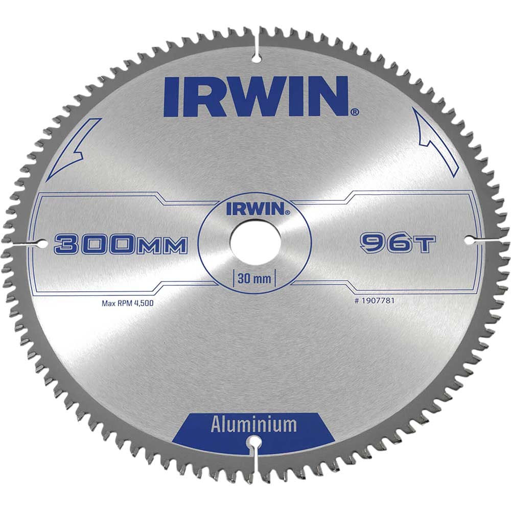 Irwin Professional Circular Saw Blade 300mm x 96 Teeth x 30mm for Aluminium