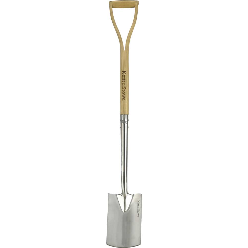 Kent and Stowe Stainless Steel Border Spade 950mm Long