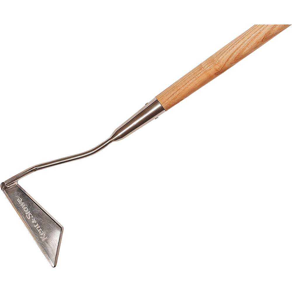 Kent and Stowe Long Handled 3 Edge Stainless Steel Hoe 16 Metre Long