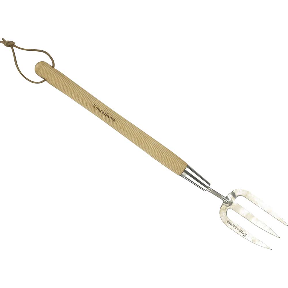 Kent and Stowe Stainless Steel Border Hand Fork 600mm Long