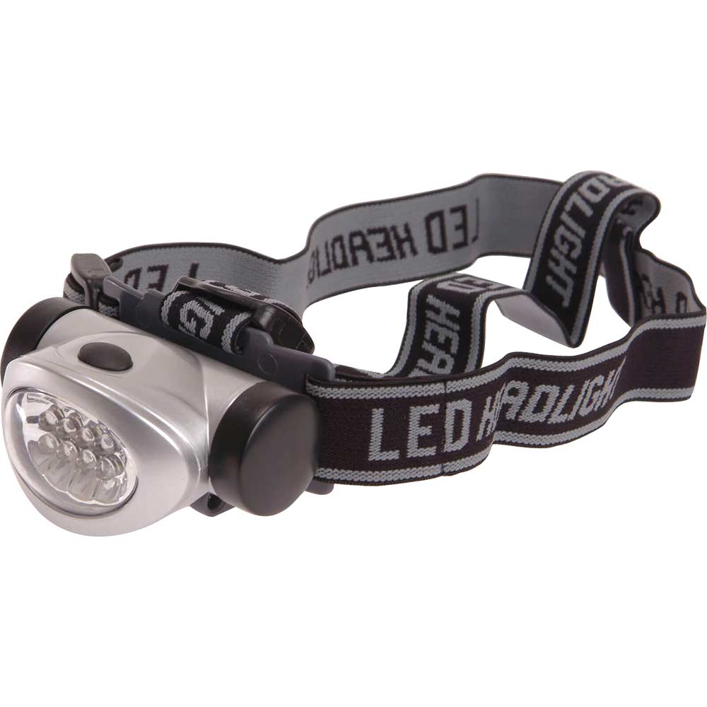 Lighthouse 8 LED Head Torch 3 Function Silver Lighthouse 8 LED Head Torch 3 Function Silver