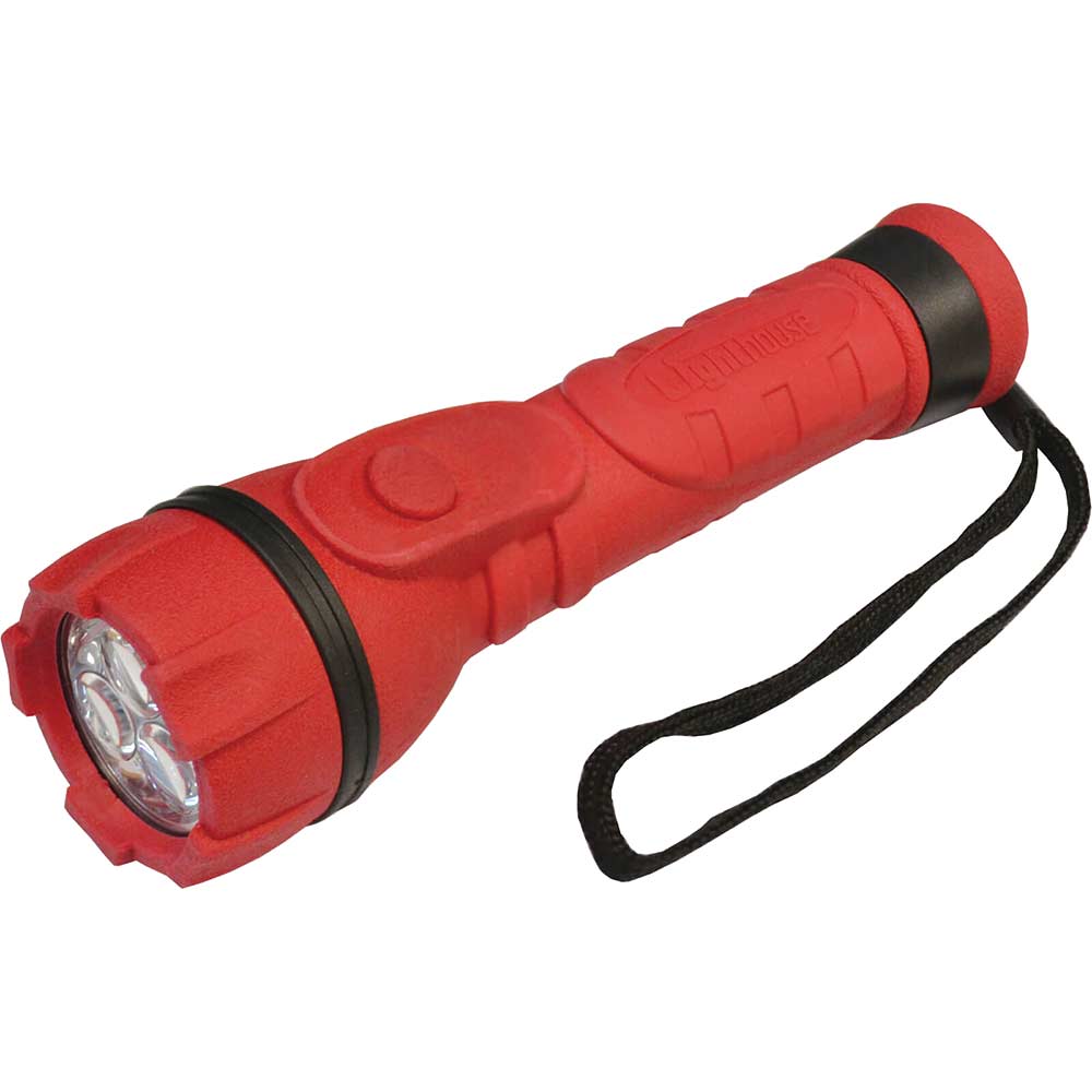 Lighthouse 3 LED Rubber Torch Red Lighthouse 3 LED Rubber Torch Red