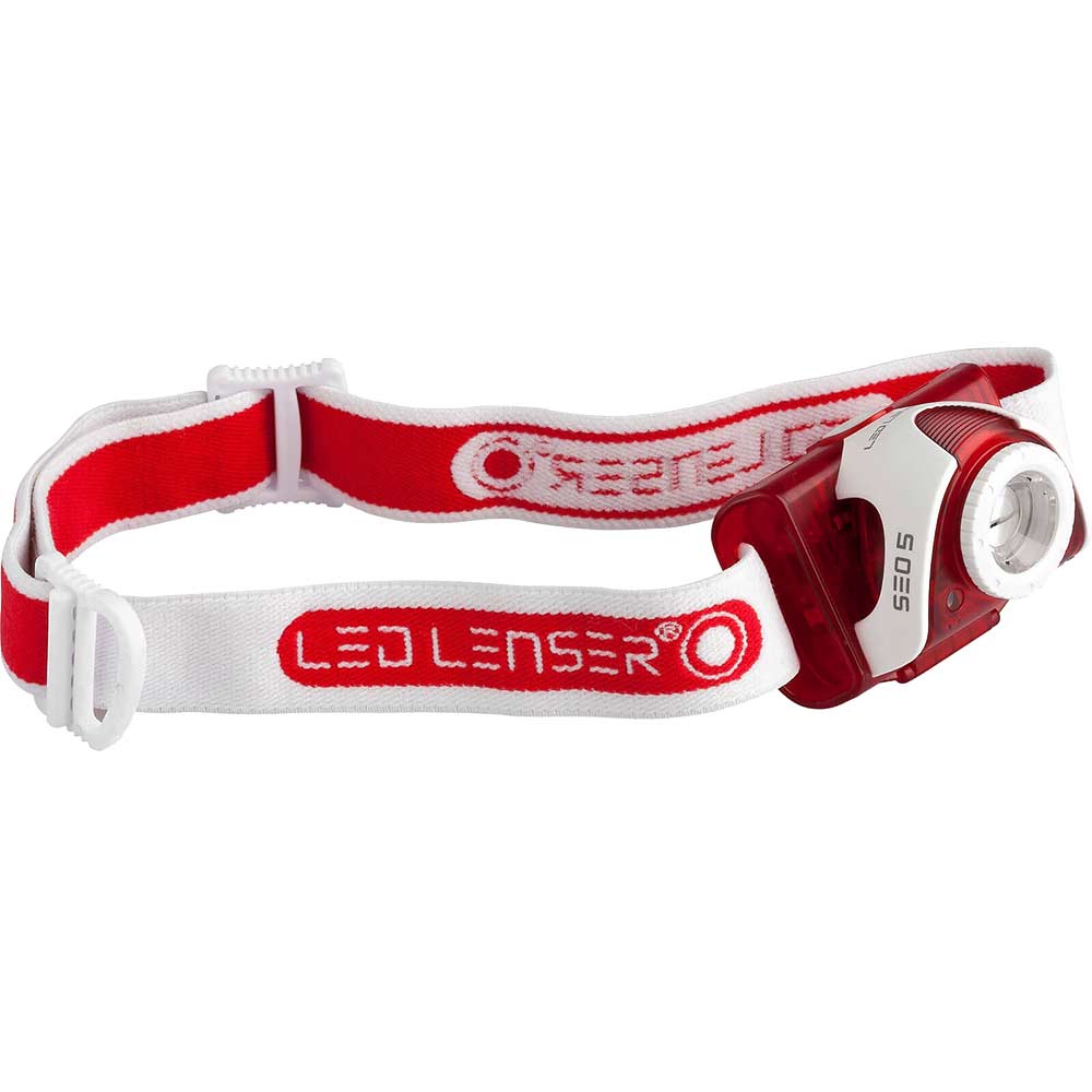 LED Lenser SEO5 Focusing LED Head Torch Red 180 Lumens LED Lenser SEO5 Focusing LED Head Torch Red 180 Lumens
