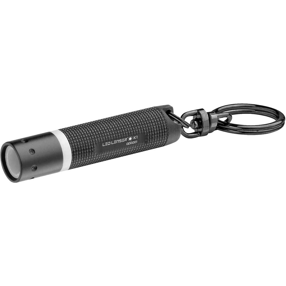 LED Lenser K1L Keyring LED Torch Black 15 Lumens
