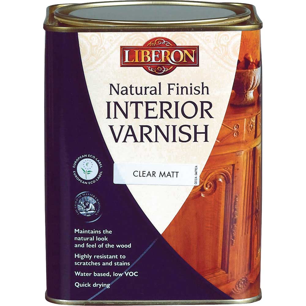 Liberon Natural Finish Internal Varnish Clear Matt 1 Litre