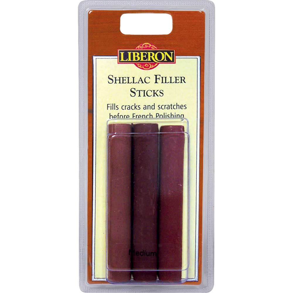 Liberon Shellac Fill Stick Dark Pack of 3