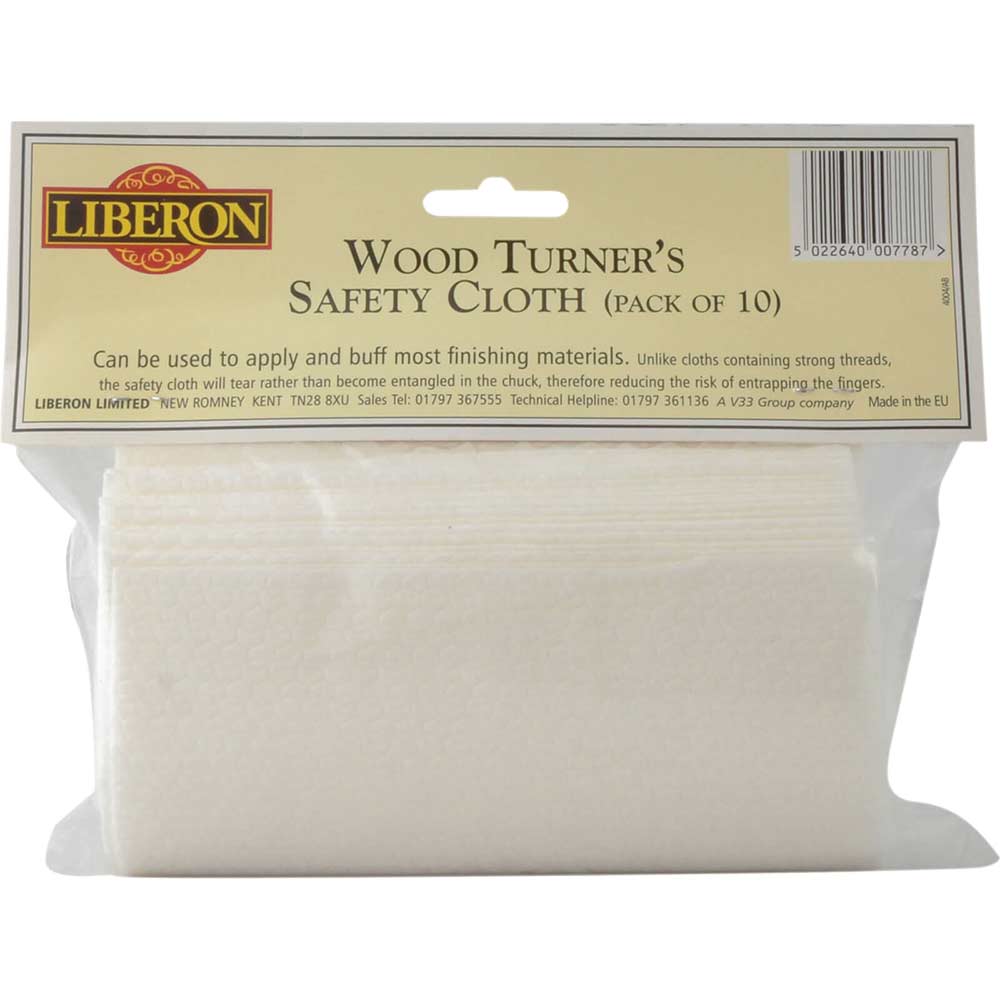 Liberon Woodturners Safety Cloth Pack of 10