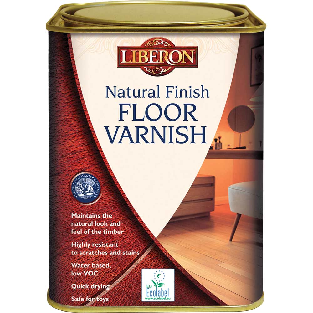 Liberon Natural Finish Floor Varnish Clear Matt 1 Litre