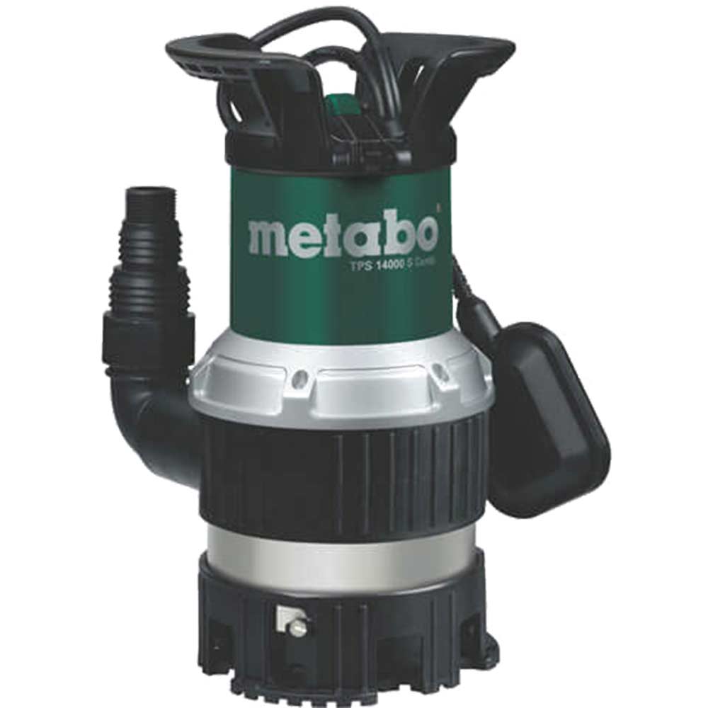 Metabo TPS 14000SCOMBI Submersible Dirty Water Pump with Float Switch 85 Metre Lift 14000 Litre Hour Max Flow 770w 240v