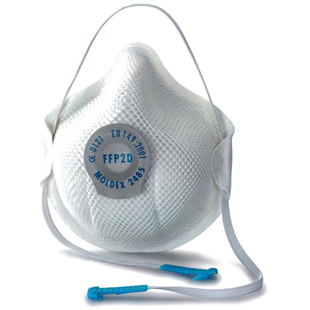 Moldex New Generation Moulded General Purpose Dust Mask with D Ventex Valve Aqueous Toxic Dust and Fibres FFP2 Pack of 20