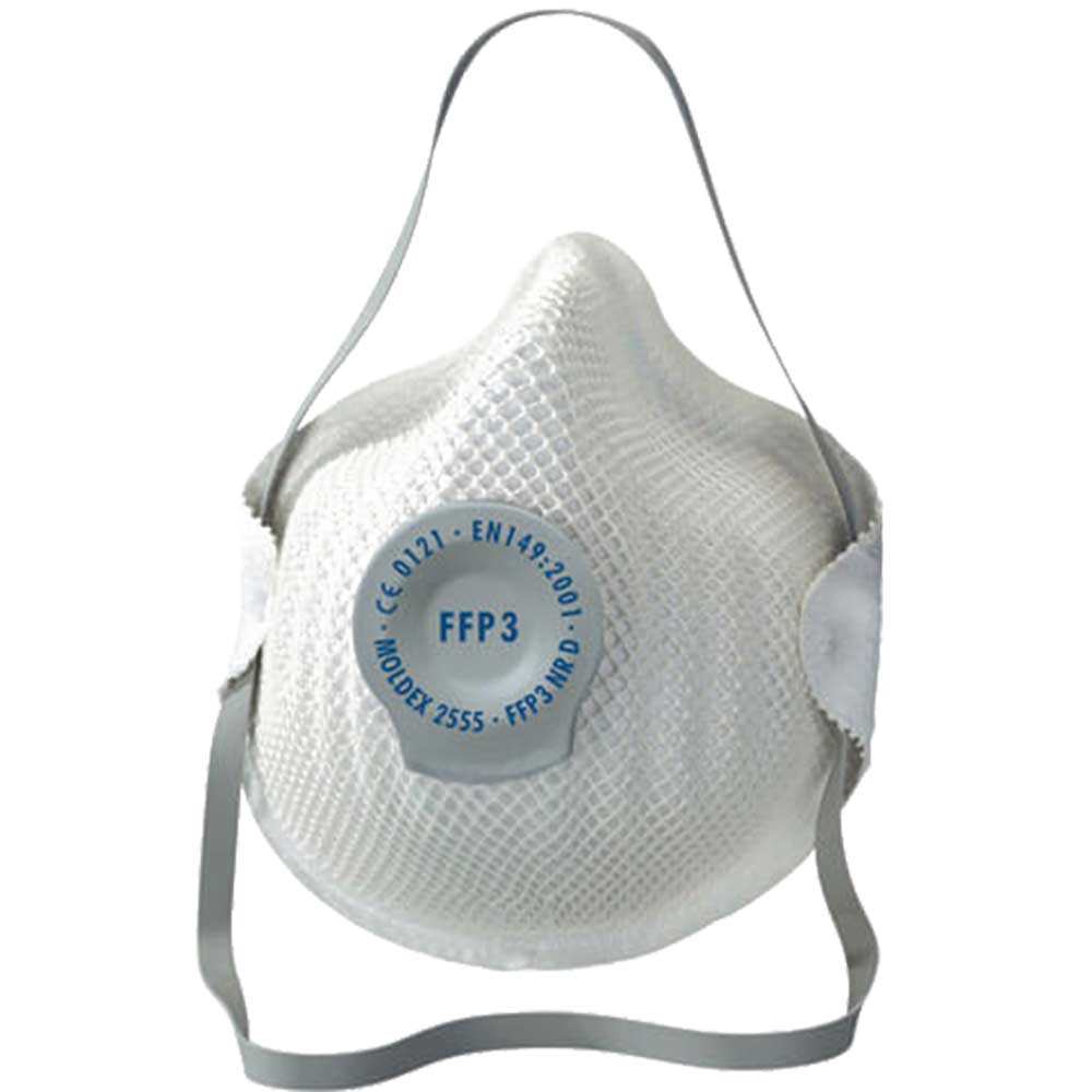 Moldex Classic Disposable Dust Mask Aqueous Fine Toxic Dust and Fibres EN149 FFP3 Pack of 20