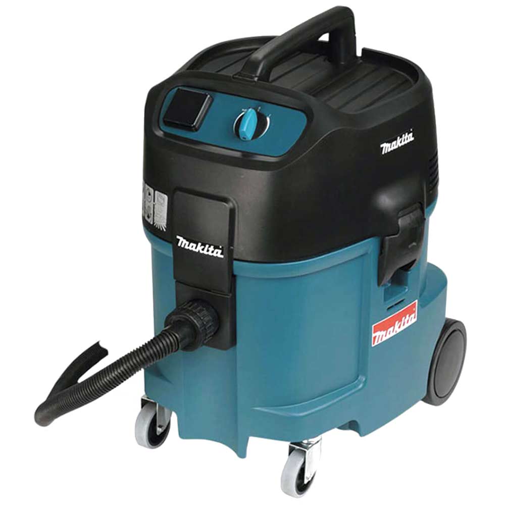 Makita 447L Wet and Dry Dust Extractor with Power Tool Socket 1750w 45 Litre 110v