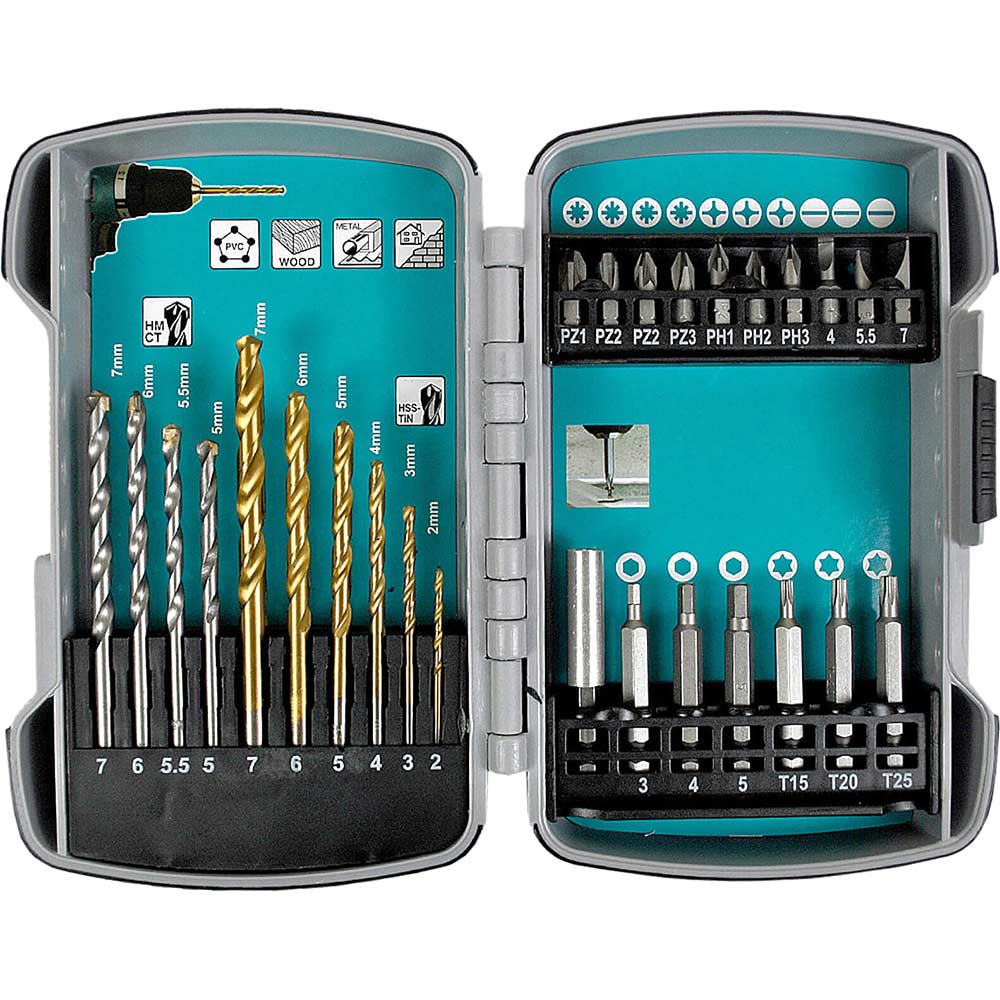 Makita 27 Piece Drill and Screwdriver Bit Set