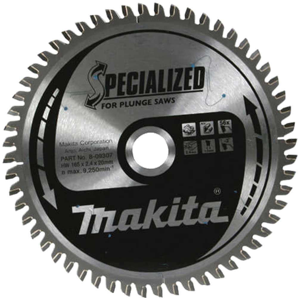 Makita Specialized Corrian Plunge Saw Blade 165mm x 48 Teeth 20mm Bore