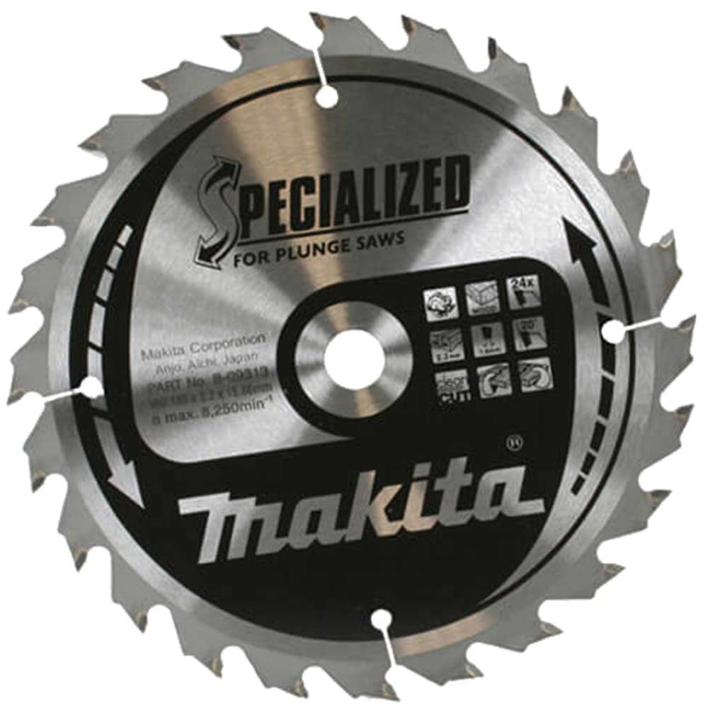 Makita Specialized Plunge Saw Blade 185mm x 24 Teeth 158mm Bore
