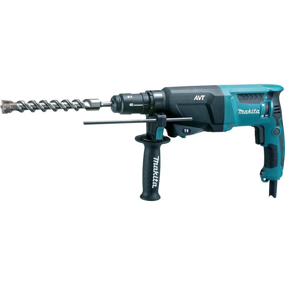 Makita HR2611 FX2 SDS Plus Rotary Hammer Drill with Bit Set and Case 800w 110v