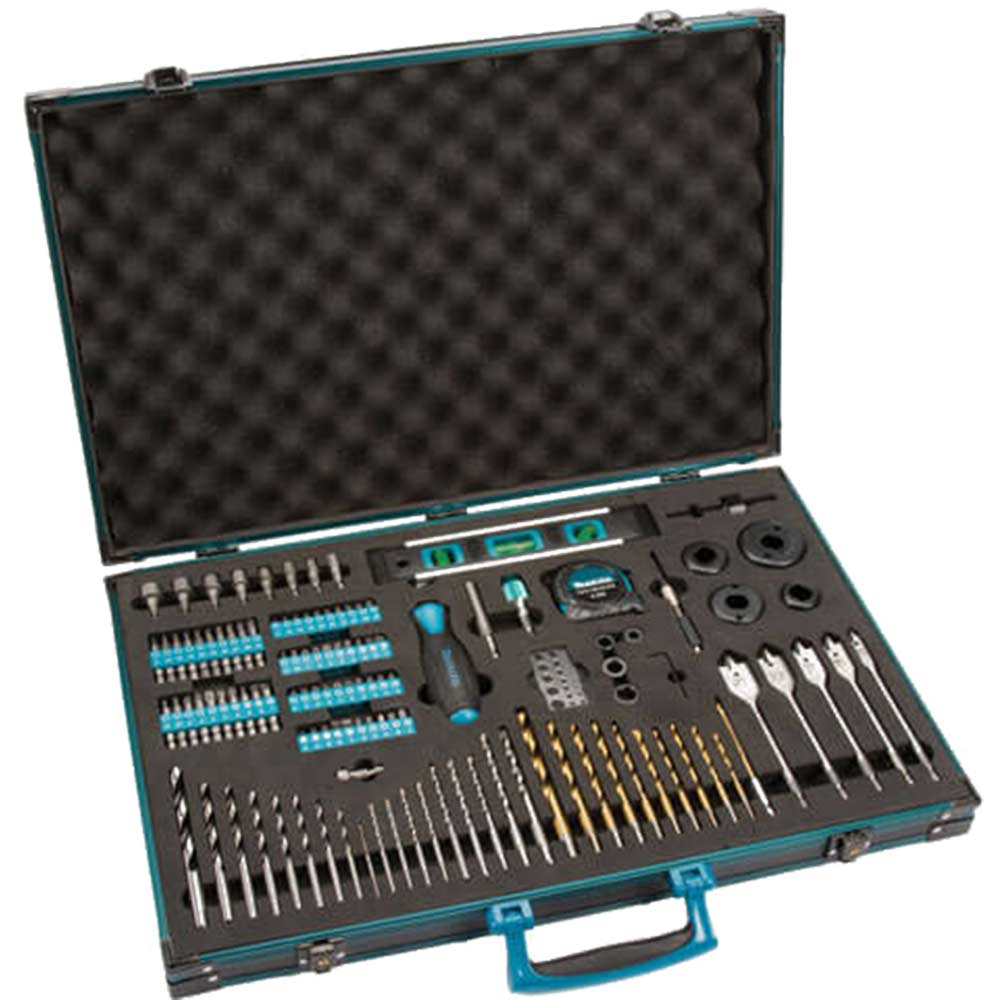 Makita 120 Piece ProXL Power Tool Drill Bit and Accessory Set in Aluminium Case