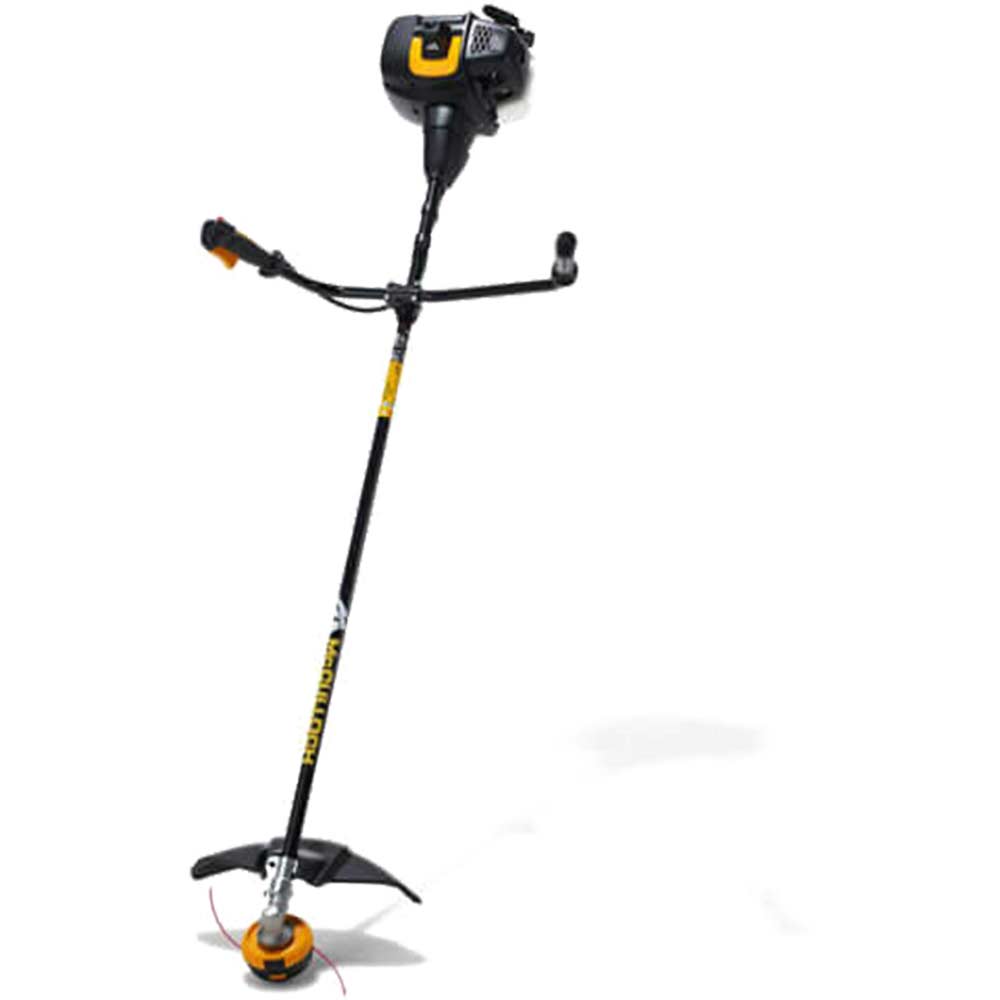 McCulloch B40 B ELITE Petrol Brush Cutter 255mm Blade with Line Trimmer Head 430mm Cut and 40cc 2 Stroke Engine