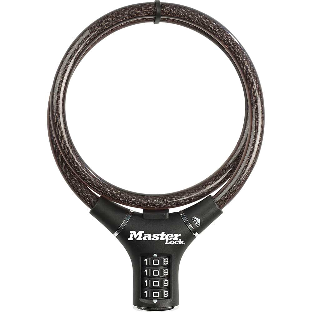 MasterLock Steel Rigid Combination Cable Lock 09 Metre x 12mm MasterLock Steel Rigid Combination Cable Lock 09 Metre x 12mm