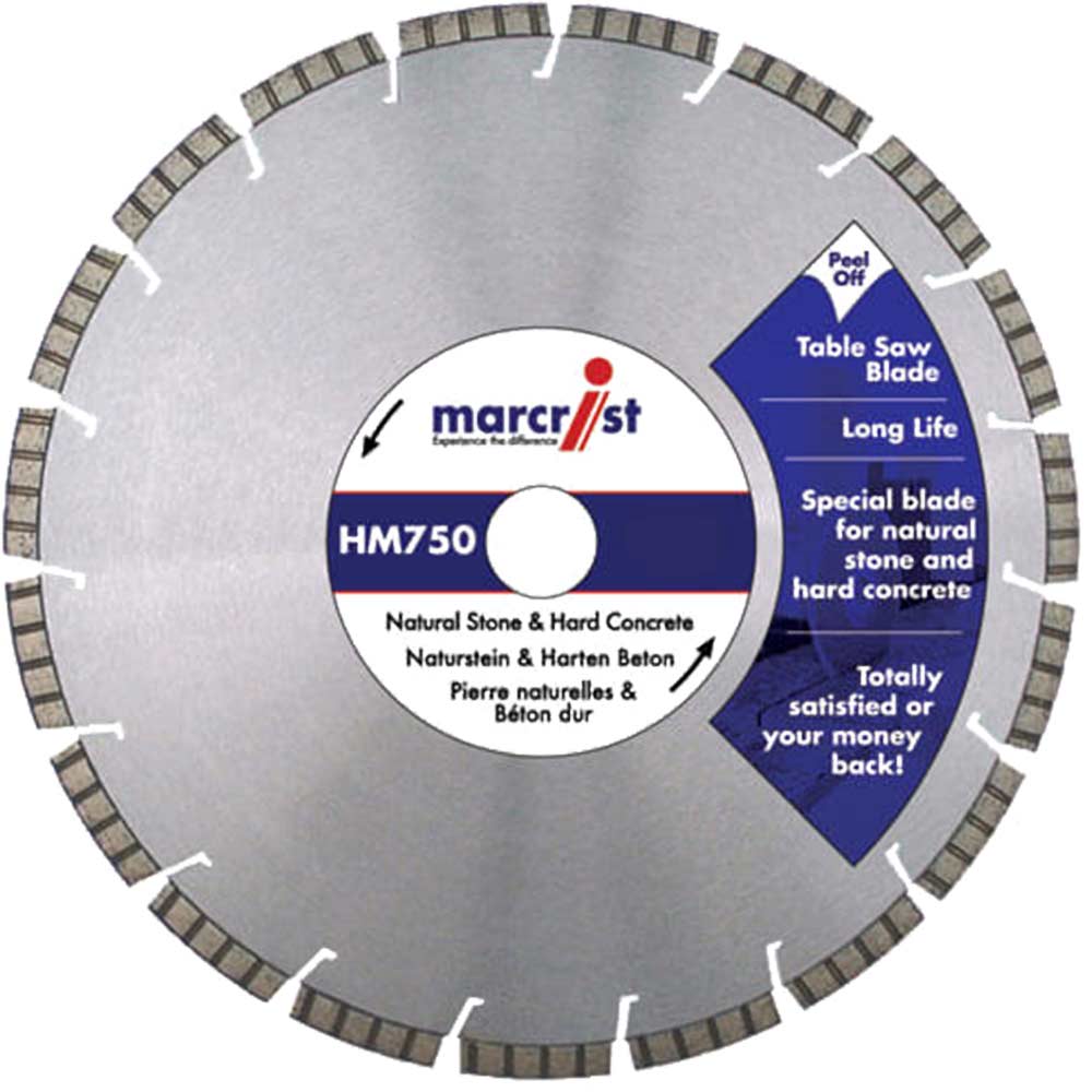 Marcrist HM750 400mm x 30mm Diamond Cutting Disc for Building Materials Concrete and Natural Stone
