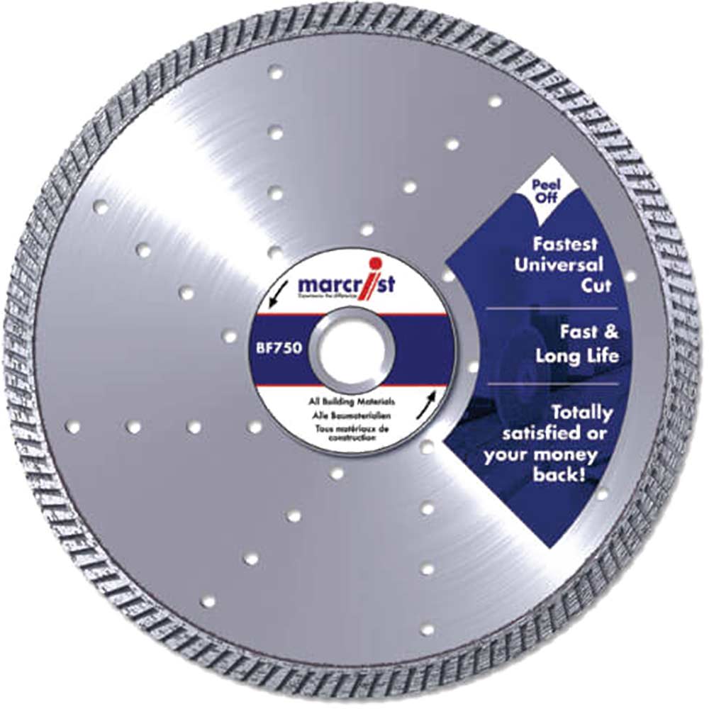 Marcrist BF750 125mm Fast Precision Angle Grinder Diamond Cutting Disc for Building Materials Concrete and Natural Stone