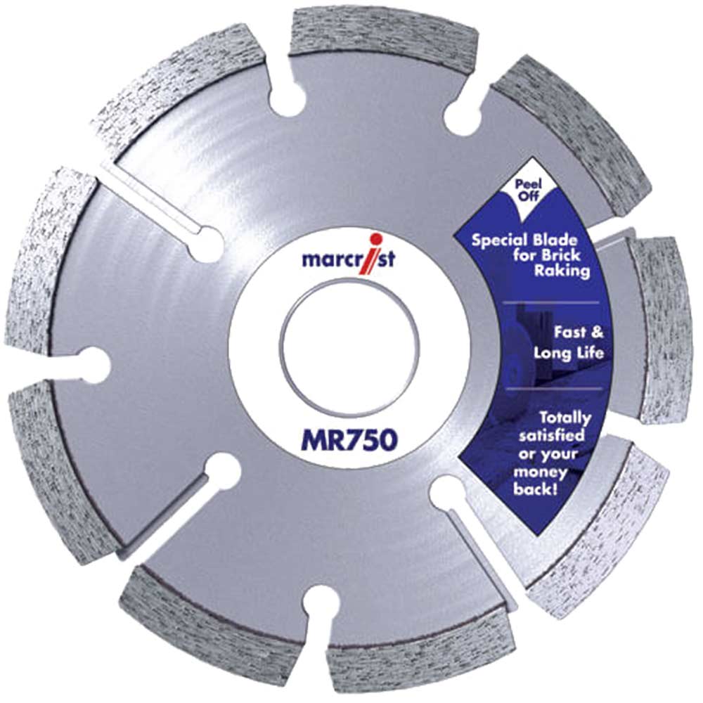 Marcrist MR750 125mm Angle Grinder Diamond Mortar Raking Disc 45mm