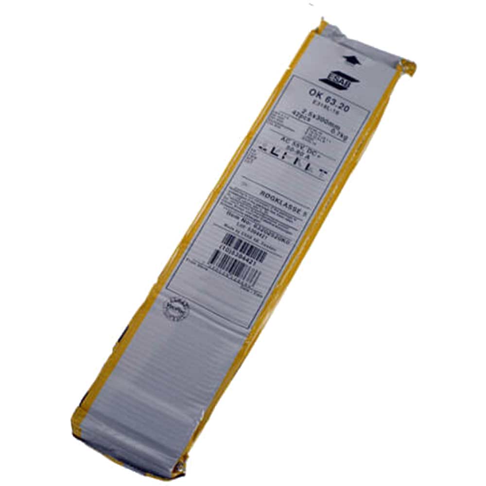 Murex OK 6320 25mm x300mm 316L Stainless Steel Welding Electrodes Pack of 42