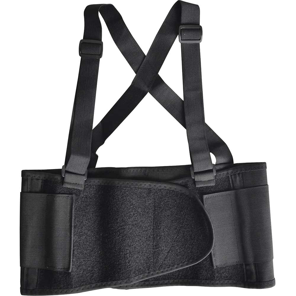 Scan Back Support Belt with Braces Black Medium