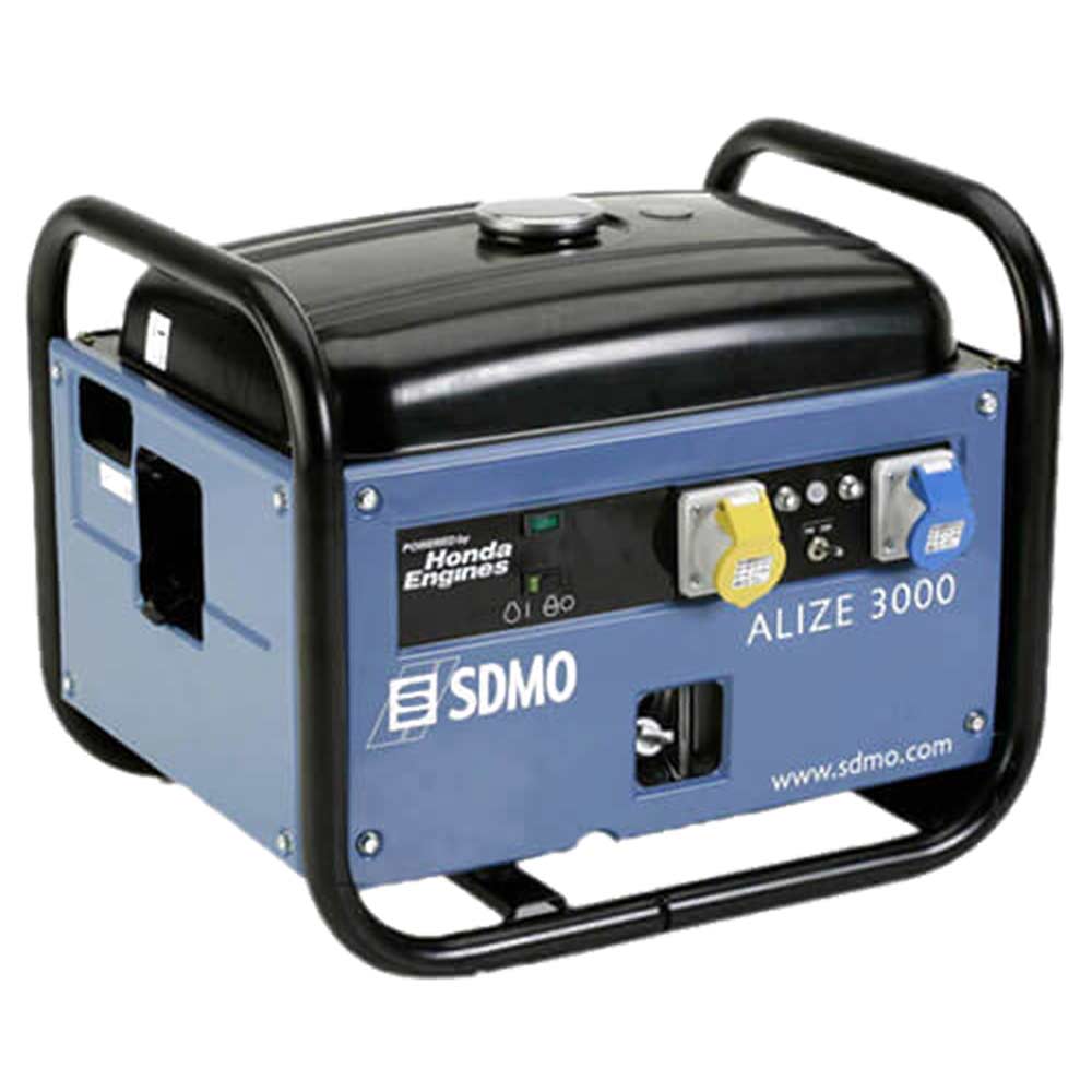 SDMO ALIZE 3000 Long Run Quiet Portable Petrol Generator 28 Kw 35 Kva with Honda GX200 Engine