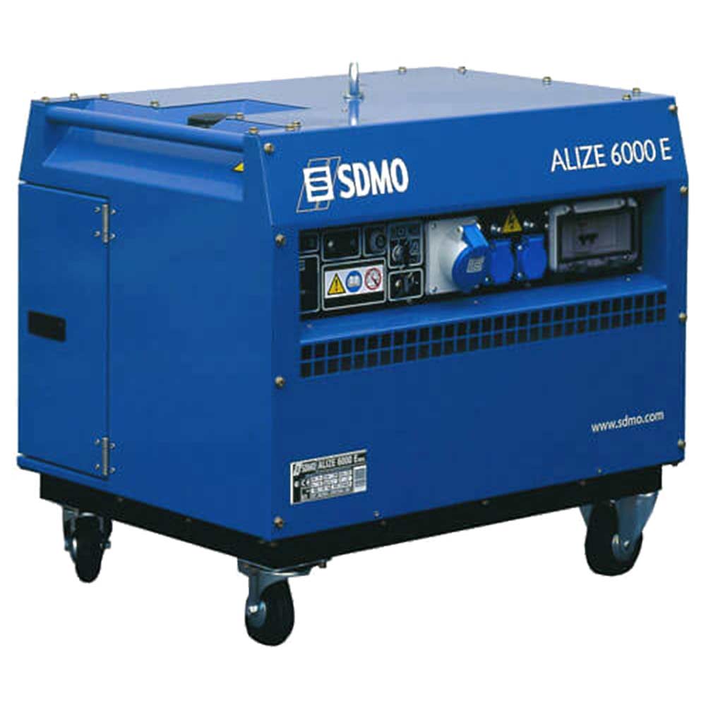 SDMO ALIZE 6000E Electric Start Quiet Portable Petrol Generator 56 Kw 605 Kva with GX390 Honda Engine