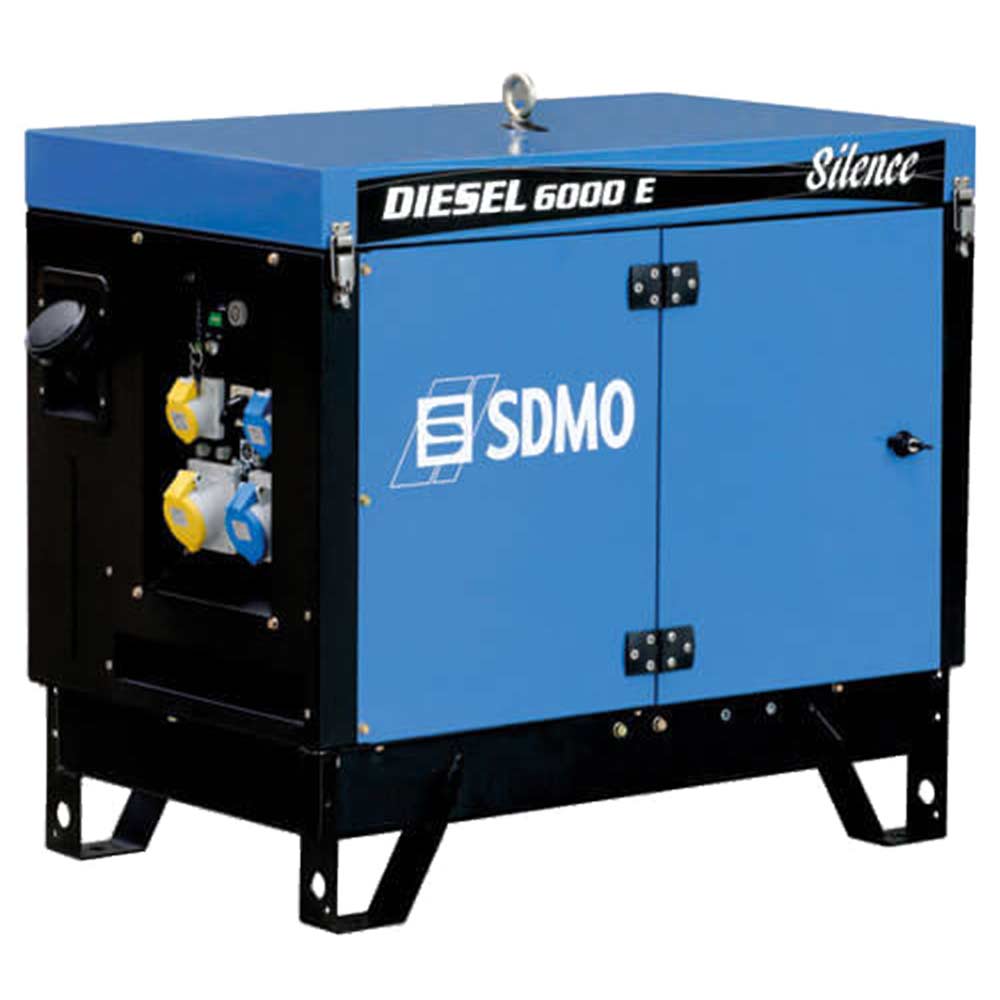 SDMO DIESEL 6000E Electric Start Canopied Diesel Generator 55 Kw 65 Kva with Kohler KD440 Engine