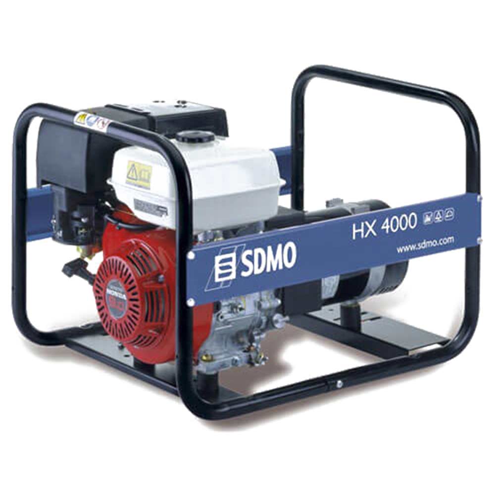 SDMO HX 4000 Portable Petrol Generator 4 Kw 45 Kva with Honda GX270 Engine