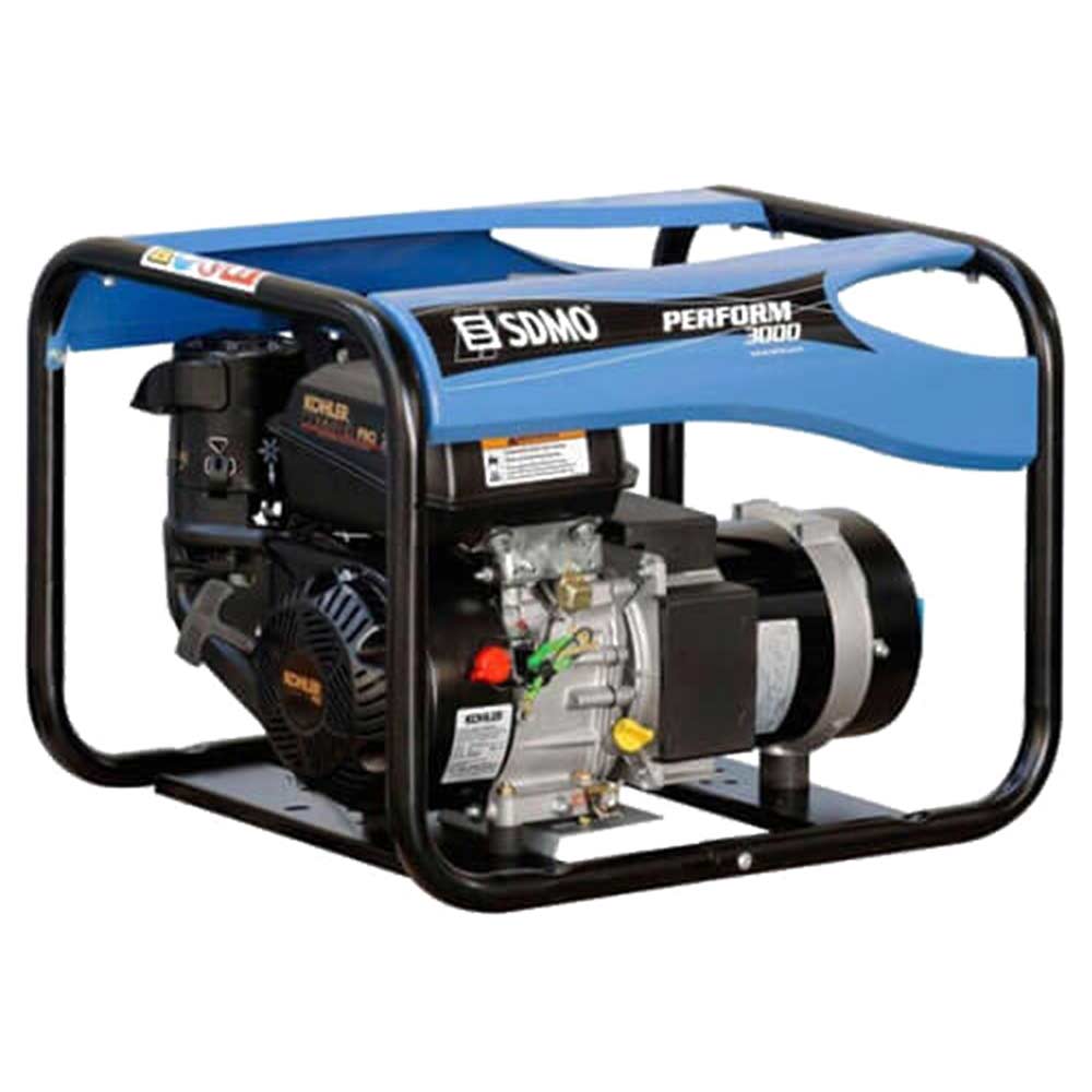 SDMO PERFORM 3000 Portable Gas Petrol Generator 3 Kw 375 Kva with Kohler CH270 Engine
