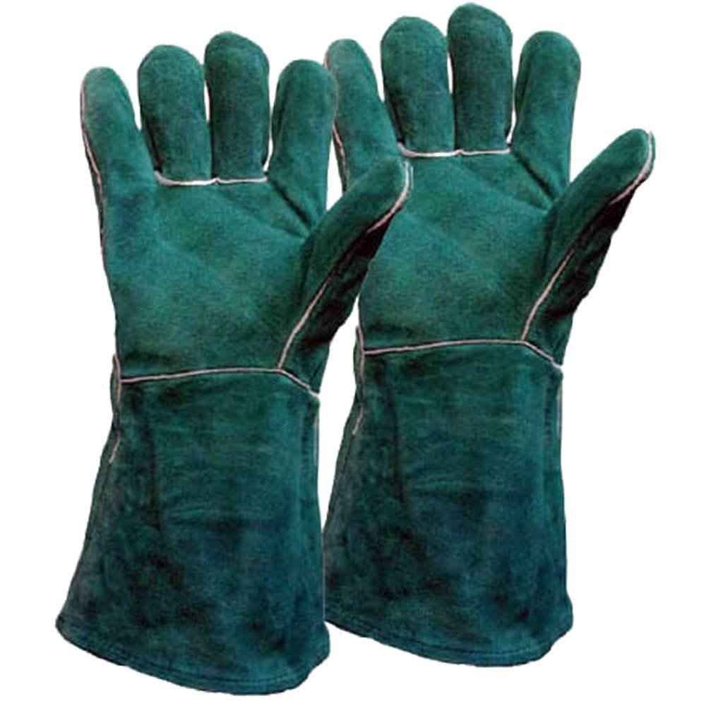 Welders Gauntlet Gloves Green XL