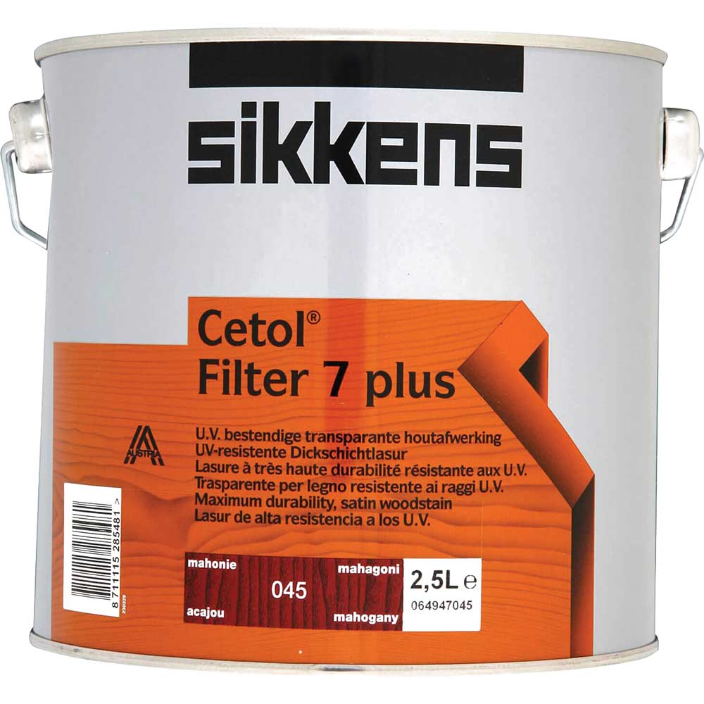 Sikkens Cetol Filter 7 Plus Translucent Woodstain Mahogany 25 Litre